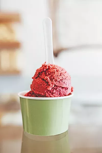 Mixed berry sorbet is one of the top sellers at Dolci Paradiso. - ALEXA ACE
