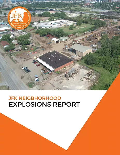 JFK neighborhood residents have been dealing with almost daily explosions from a nearby recycling plant for years. - PROVIDED