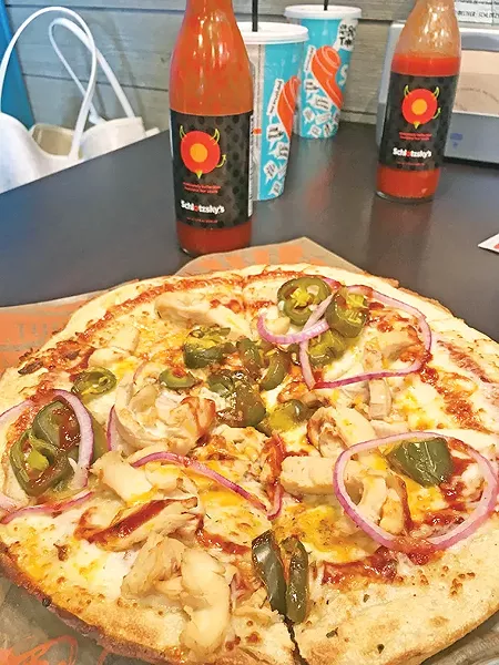 BBQ chicken pizza at Schlotzsky’s - JACOB THREADGILL