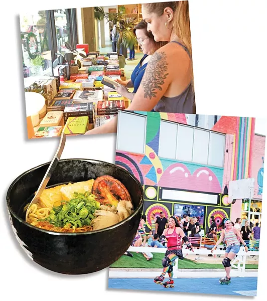 Commonplace Books (Photo Jacob Threadgill) • Gorō Ramen (Photo Gazette / file) • Factory Obscura (Photo Thumy Phan / provided)