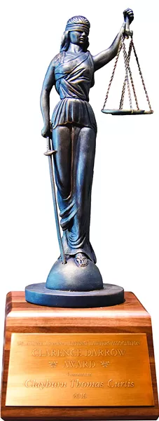 The Clarence Darrow Award is given to an individual who has “exemplified the zealous criminal defense advocacy that benefits the namesake of the award.” - MIGUEL RIOS