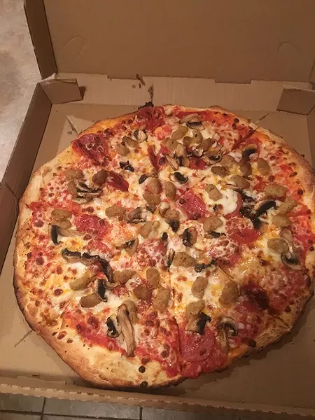 American Favorite pizza from Pizza Planet is mushrooms, pepperoni and sausage. - JACOB THREADGILL