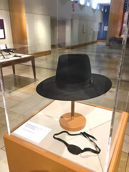 An eye patch and hat worn by John Wayne in True Grit (1969), courtesy of John Wayne Enterprises - PROVIDED