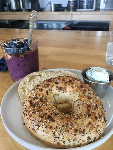 Stitch gets its bagels shipped from New Yorker Bagels. - JACOB THREADGILL