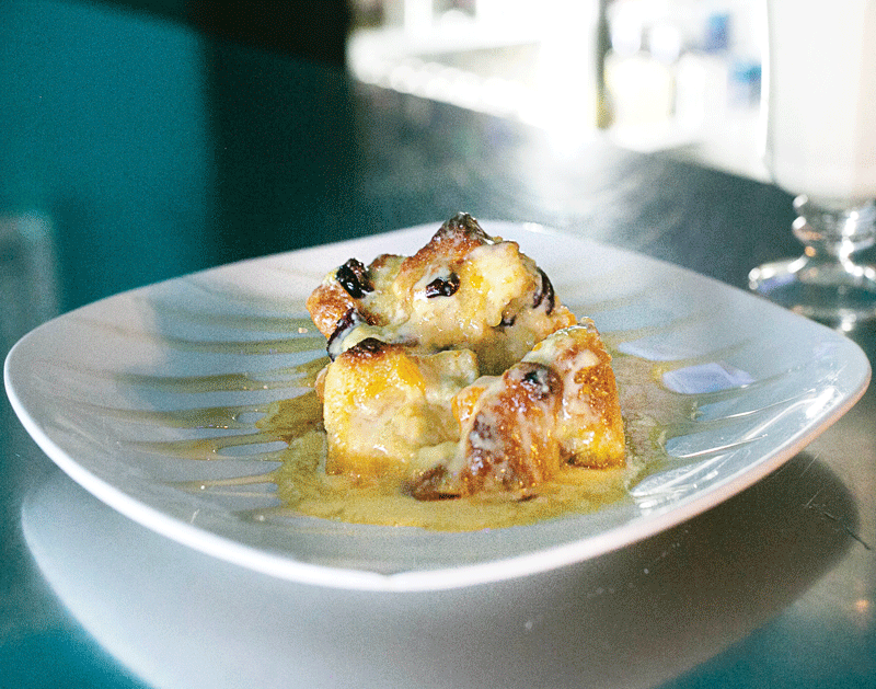 Infused bread pudding with cream glaze - ALEXA ACE