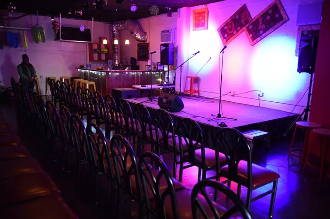 It has a lot of room, but they just purchased a new venue, which is even bigger. mh
