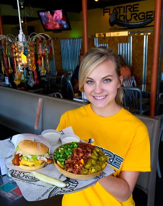The Blowout Burger at Flatire Burgers, Edmond (Mark Hancock)