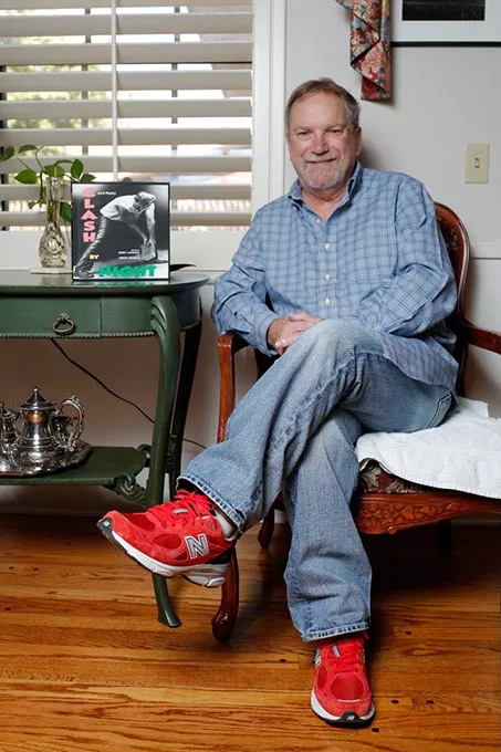Poet Richard Dixon poses for a photo at his home in Oklahoma City, Thursday, Nov. 19, 2015. - GARETT FISBECK
