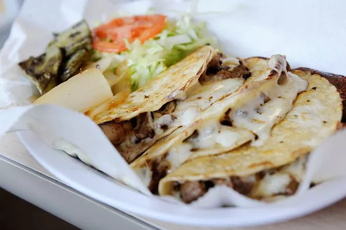 Tacos Diaz at Birrieria Diaz in Bethany, Monday, March 9, 2015. - GARETT FISBECK