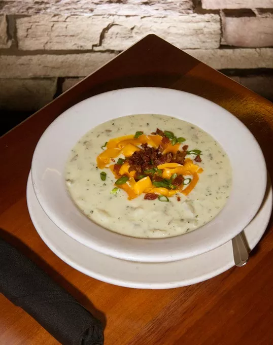 Baked potato soup (Mark Hancock)