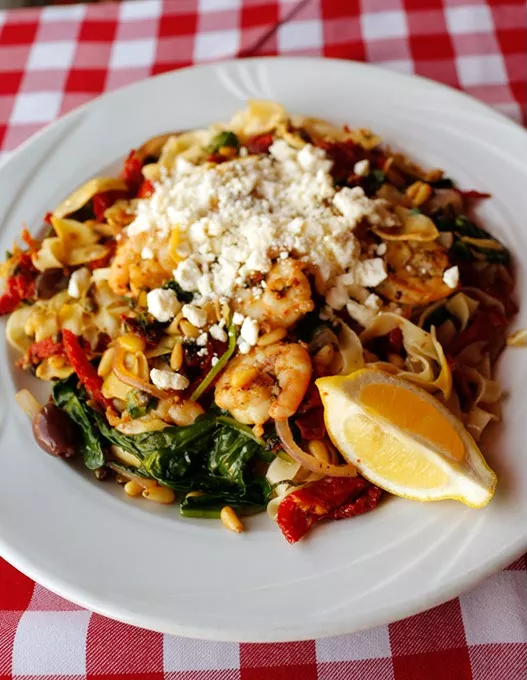 Mediterranean pasta at Flip's in Oklahoma City, Thursday, Nov. 19, 2015. - GARETT FISBECK