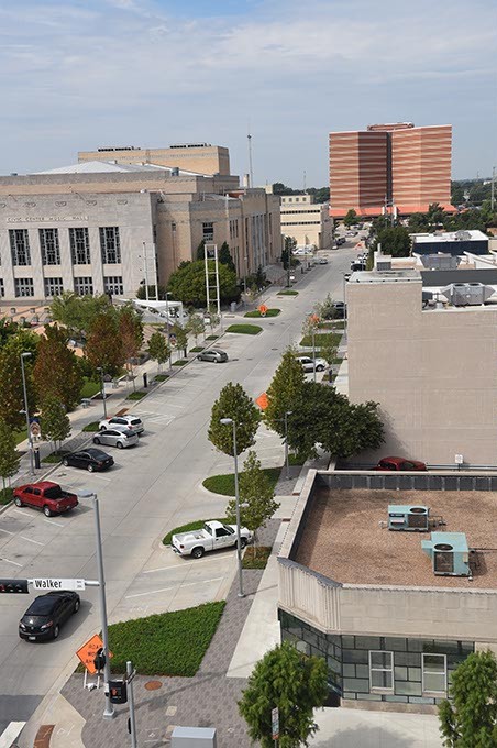 The Oklahoma County Jail as seen from the rooftop of the Oklahoma City Museum of Art, 9-24-15. - MARK HANCOCK