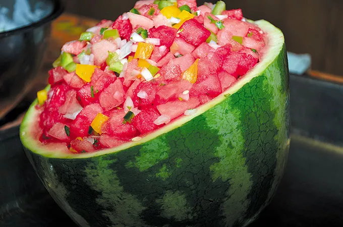 Watermelon salsa (Provided)