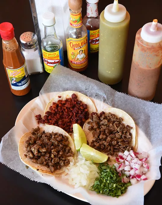 Street Tacos at La Frontera on N. MacArthur Blvd., in OKC, 11-13-15. - MARK HANCOCK
