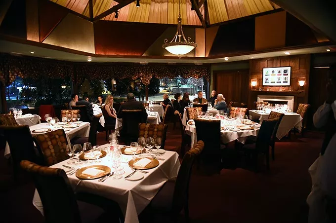 Evening dinner starts to get underway, at The Coach House, 1-25-16. - MARK HANCOCK