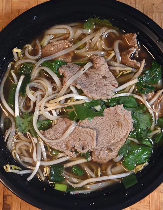 Boat Noodles Soup at Thai Rice & Noodle Cafe in Del City, 12-28-15. - MARK HANCOCK