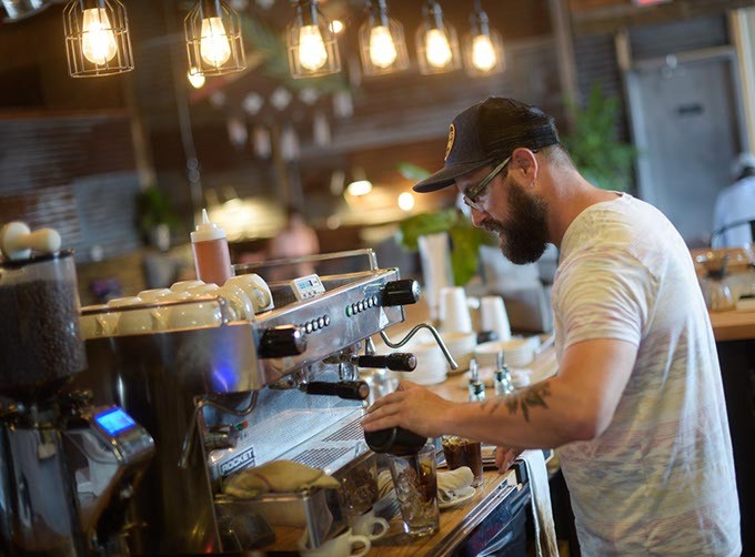 Owner Chad Grubbs opened Okay Yeah Co. with a vision of reinvigorating the local coffee shop scene. | Photo Garett Fisbeck