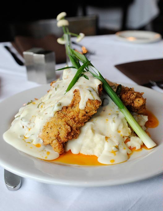 Chicken fried steak with jalapeno gravy at Cheevers in Oklahoma City, Tuesday, Dec. 22, 2015. - GARETT FISBECK