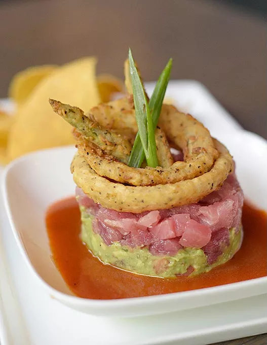 Ahi tuna tartar at Republic Gastropub, Wednesday, May 17, 2017. - GARETT FISBECK