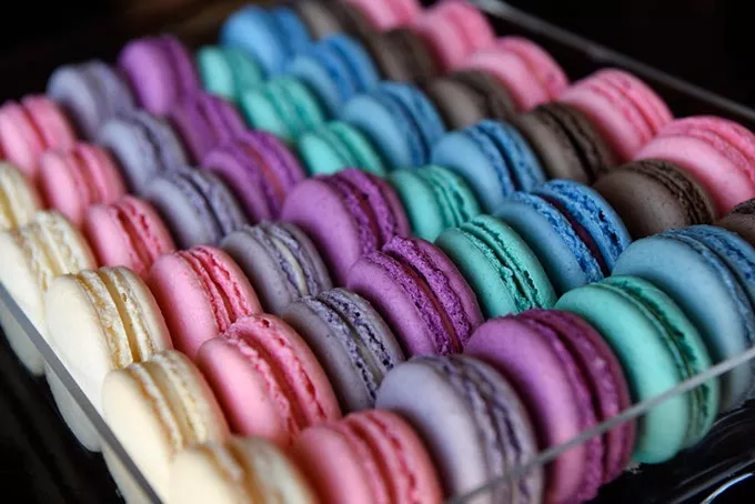 Macarons at Belle Kitchen, Tuesday, May 10, 2016. - GARETT FISBECK