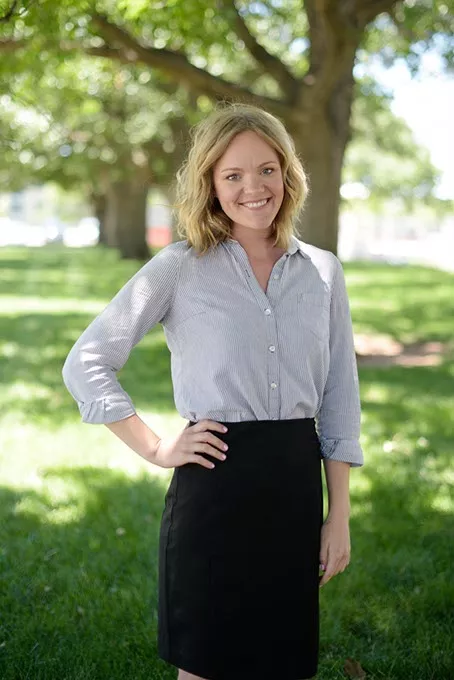 Liz Waggoner, American Heart Association, poses for a photo at the Oklahoma State Capitol, Tuesday, May 23, 2017. - GARETT FISBECK