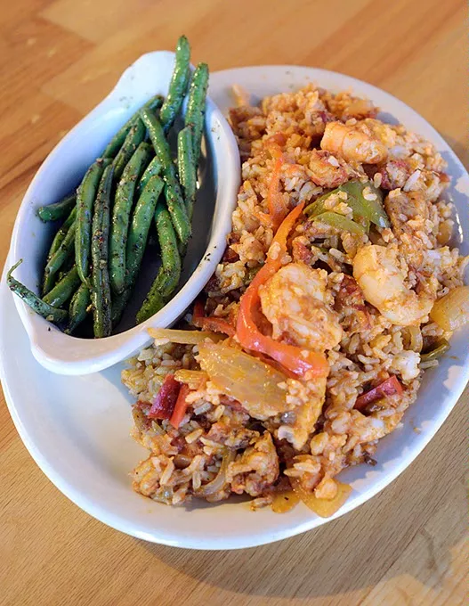 Seafood jambalaya at The Shack in Oklahoma City, Thursday, July 21, 2016. - GARETT FISBECK