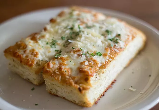 Gaberino's Italian Restaurant serves Cheese bread on Wednesday, August 31, 2016 in Oklahoma City, OK. - EMMY VERDIN