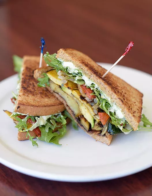 Grilled Veggie sandwich at Chef Curry To Go, Thursday, March 2, 2017. - GARETT FISBECK