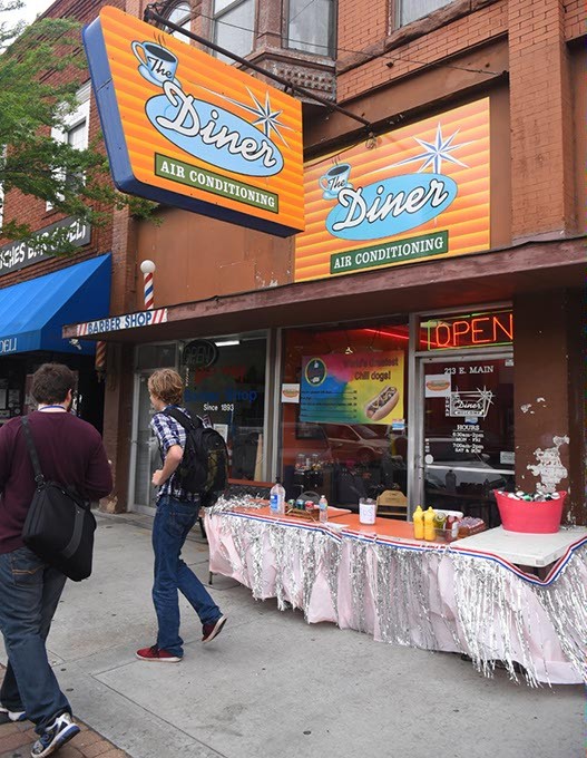 Hotdogs and beverages were available at The Diner, 4-24-2015, during the 2015 Norman Music Festival. - MARK HANCOCK