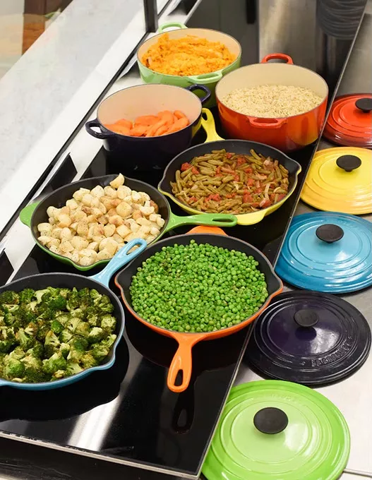 Hot bar at Provision Kitchen in Oklahoma City, Thursday, April 21, 2016. - GARETT FISBECK