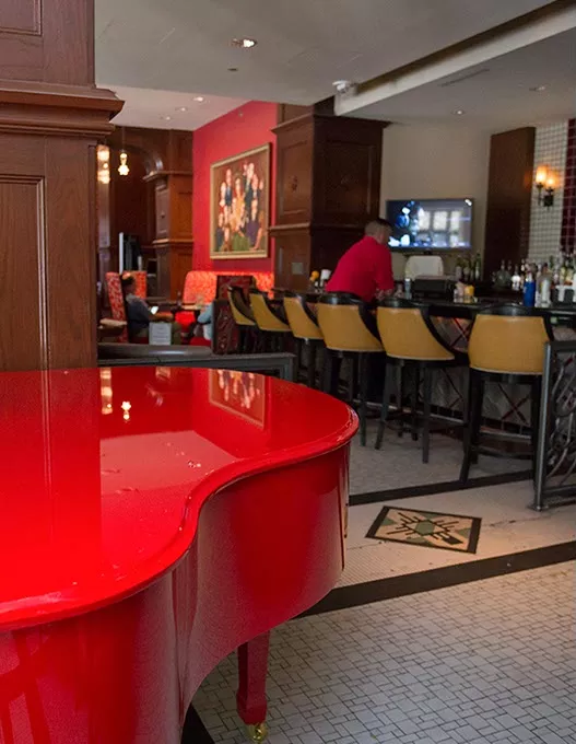 Red Piano Lounge offers piano music and drinks on Monday, June 5, 2016 in Oklahoma City. - EMMY VERDIN