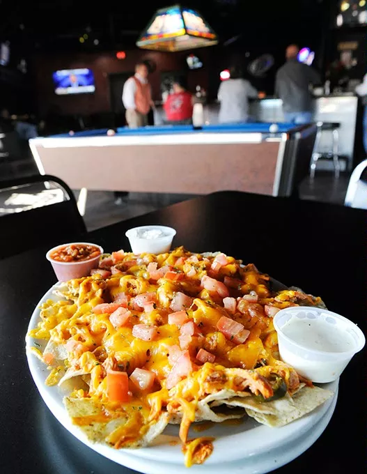 Buffalo Chicken Nachos at Lumpy’s Sports Grill in Oklahoma City, Friday, Feb. 12, 2016. - GARETT FISBECK