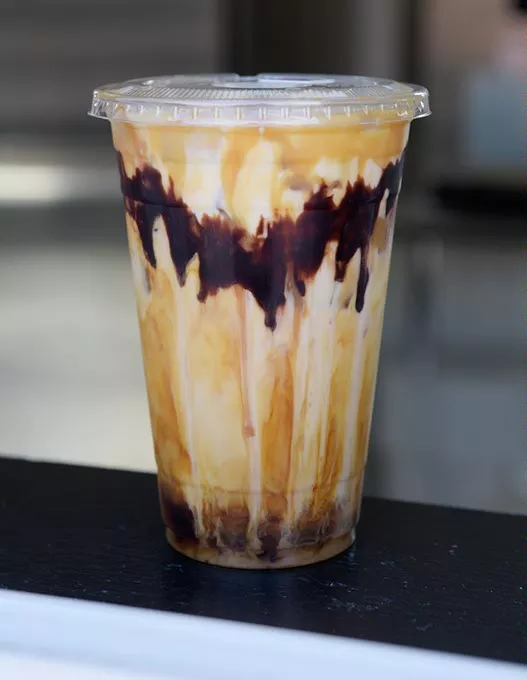 ?Caramel mocha at Cool Beans Coffee in Norman, Thursday, Sept. 8, 2016. - GARETT FISBECK