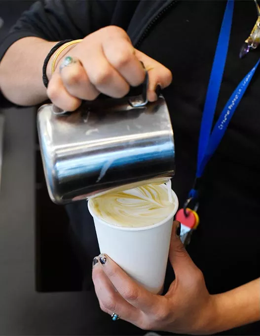 ?Horchata latte at Cafe Condensa, Thursday, June 2, 2016. - GARETT FISBECK
