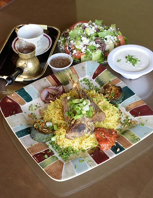 Lamb shank at Jerusalem Mediterranean Cuisine in Edmond, Friday, Aug. 5, 2016. - GARETT FISBECK