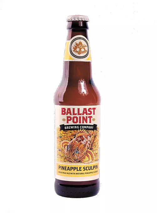 Ballast Point Pineapple Sculpin for Oklahoma Gazette Summer Brew Review 2017. - GARETT FISBECK