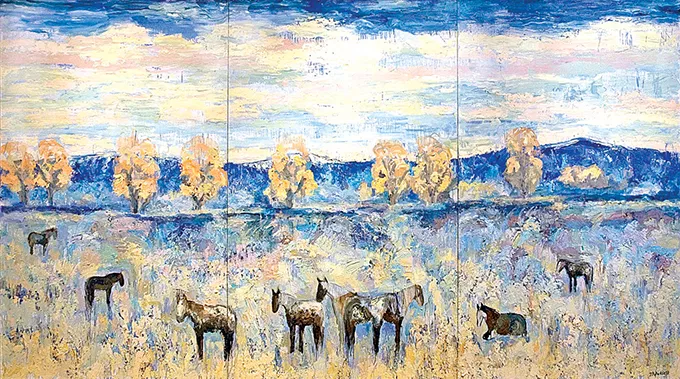 Theodore Waddell’s “Argenta Horses” | Image National Cowboy & Western Heritage Museum / provided