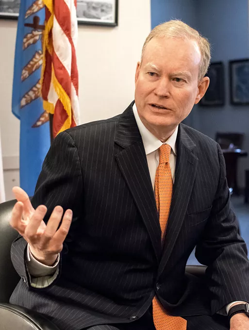 Mick Cornett marked 14 years of serving Oklahoma City as mayor last week. The popular mayor who has overseen an economic resurgence in Oklahoma City leaves office next month. (Photo Mark Hancock)