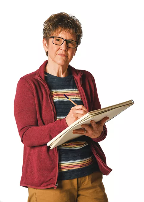 Lyn Cramer stars in Lyric Theatre of Oklahoma’s production of Fun Home. - KEITH RINEARSON / PROVIDED