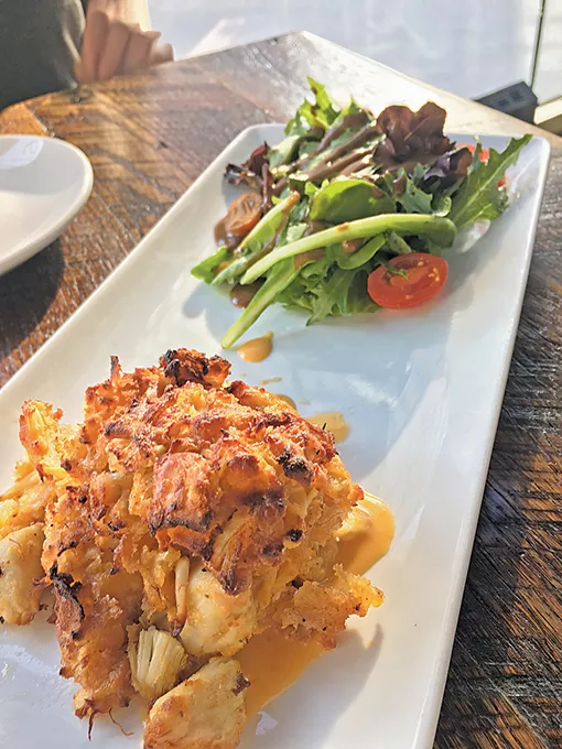 The crabcake is one of a few holdovers from Rococo on The Manhattan OKC’s menu. - JACOB THREADGILL