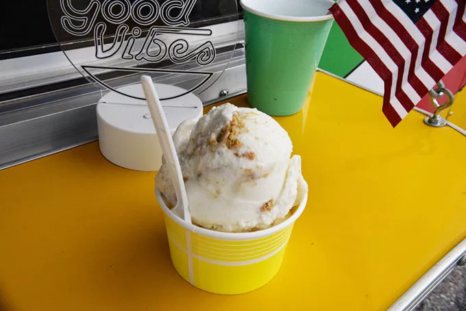 Key lime pie ice cream is filled with organic and gluten-free graham crackers. - JACOB THREADGILL