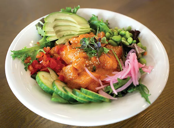 Poke at Chae Café tops either fish, spicy chicken or beef with Chae sauce. - ALEXA ACE