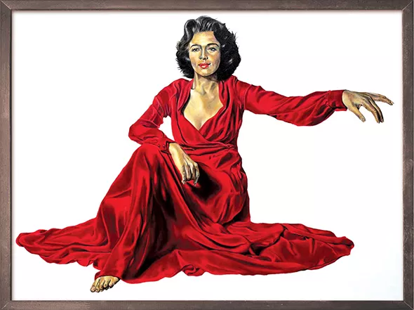 “The Red Dress (Dorothy Dandridge)” by Robert Peterson - JRB ART AT THE ELMS / PROVIDED