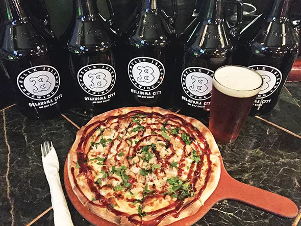 A barbecue chicken pizza from Belle Isle Restaurant & Brewery - THE HOUSE / PROVIDED