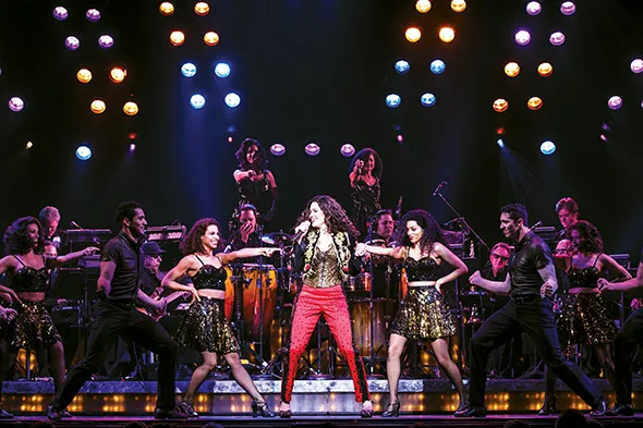 Christie Prades center plays Gloria Estefan in On Your Feet! - MATTHEW MURPHY / PROVIDED