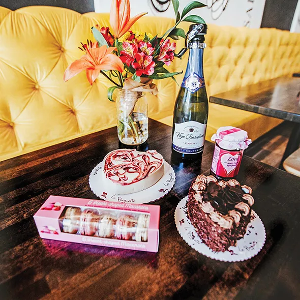 La Baguette Deep Deuce offers a limited introductory menu as well as its signature cakes and macarons for Valentine’s Day. - ALEXA ACE