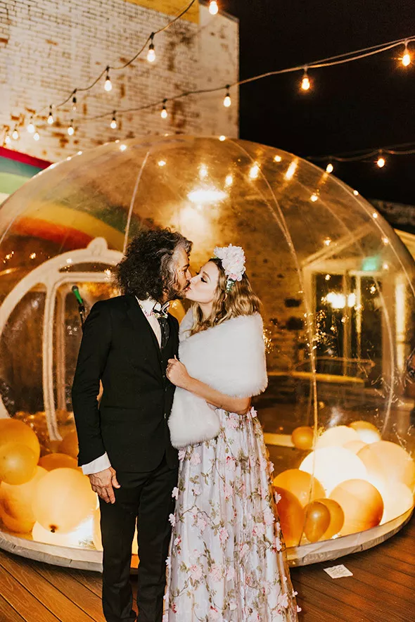 Coyne posted a wedding photo to his Instagram with the hashtag #ihavethegreatestlifethatcaneverbelivedandiamtheluckiesthumantoeverbeonearthmyfamilyisfirstmymusicissecondiamthird. - KATIE LANE / PROVIDED