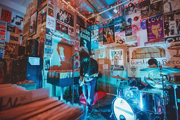Colourmusic played an album release show at Norman’s Guestroom Records earlier this month. - ALEXA ACE