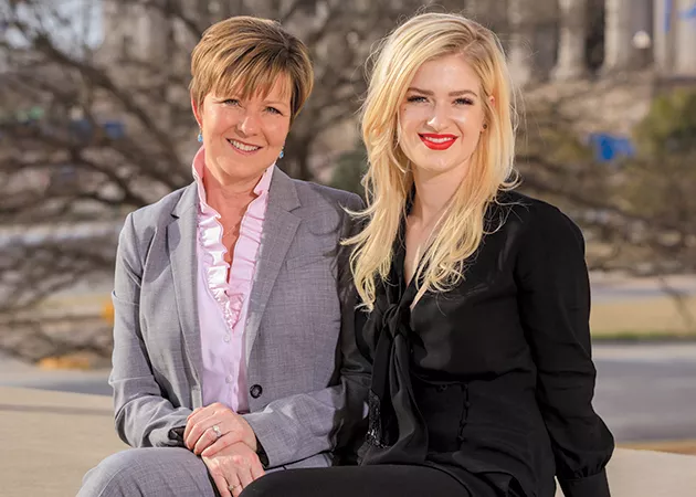 from left Jeri Holmes and Alex Bliss, attorneys at Nonprofit Solutions, helped start Oklahoma City Pride Alliance. - PHOTO BEAU BRAND / PROVIDED
