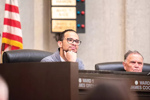 Ward 2 councilman James Cooper said he felt good about the city being able to preserve First Christian Church. - MIGUEL RIOS